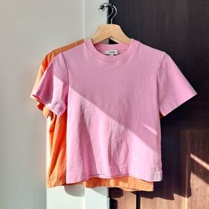 COS Pink and Orange Tees